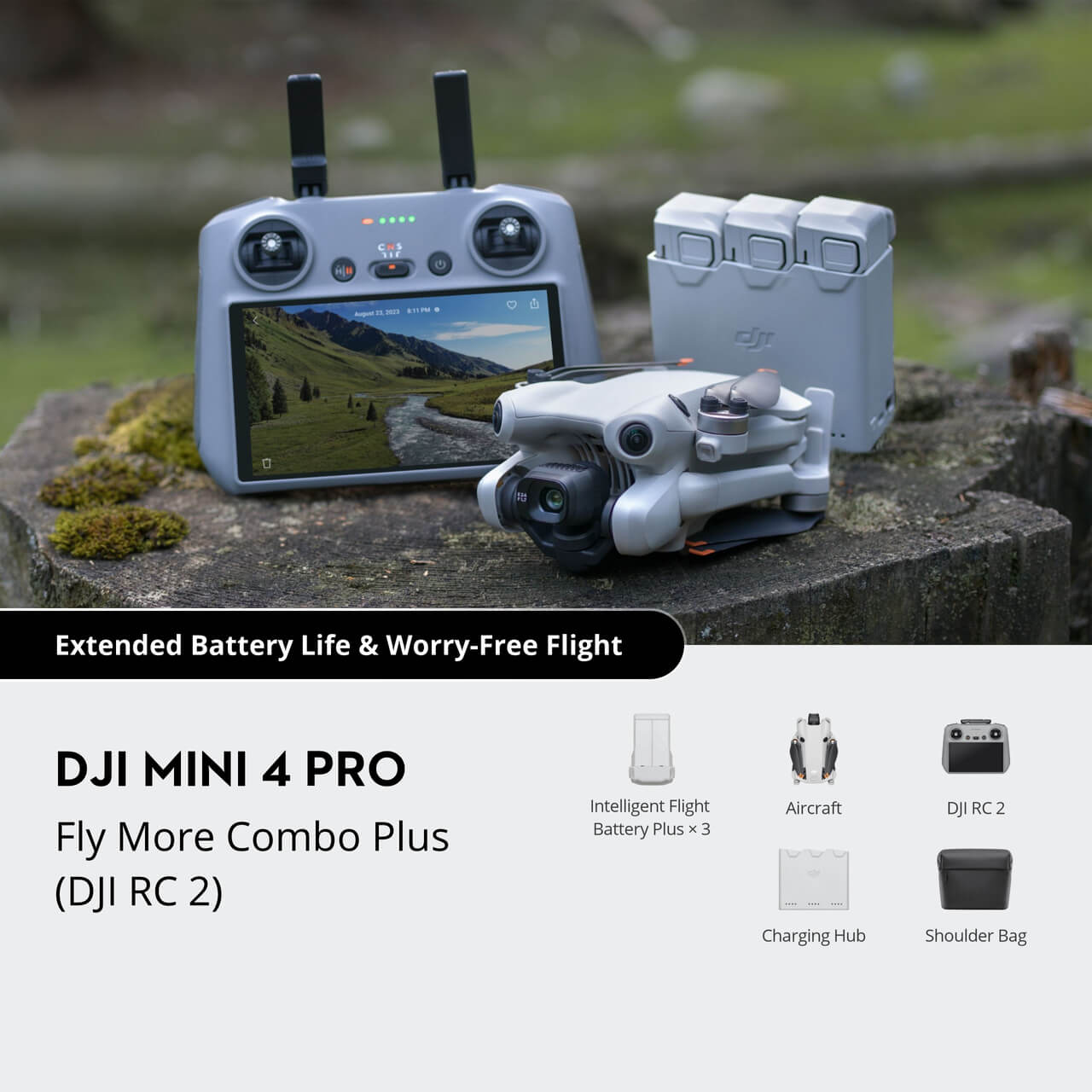  DJI Mini 4 Pro Fly More Combo Plus with DJI RC 2